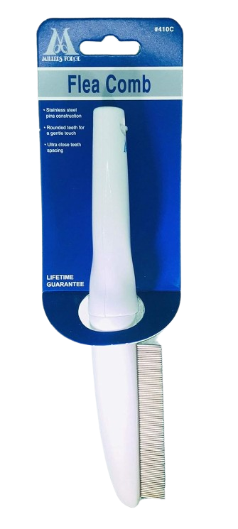 millers forge 8-Inch Shedding Comb for Pet Grooming with Comfortable Grip